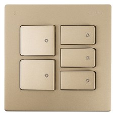 JINHEUNG 5切開關蓋 棕色, 1個