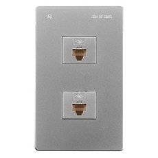 JINHEUNG 雙格8pin網路線頭插座蓋, 1個