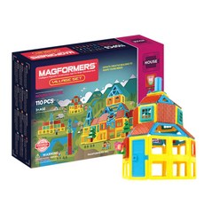 맥포머스 빌리지 블록 110p 세트, 혼합 색상, 1개