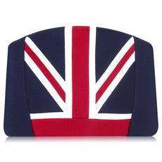 noble angel 新款米字旗記憶棉車用靠墊, 混合顏色