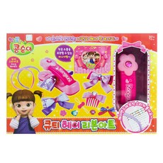 콩순이 큐티 헤어 리본 아트 역할놀이, 혼합 색상, 1개