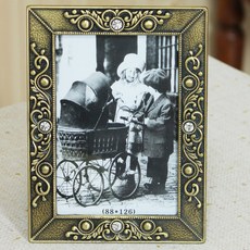 Kidari 皇冠黃銅相框 3x5, 混合顏色, 1個