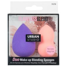 CALA Duo素色美妝蛋組, 紫色, 珊瑚, 1套