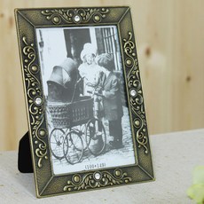 Kidari 皇冠黃銅相框 4x6, 混合顏色, 1個