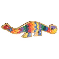 아티우드 고무나무 원목퍼즐 26psc, 공룡 알파벳, 26피스, 1개