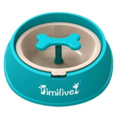 제제펫 컬러뼈다귀 애견식기 S, 블루 ( Y373PDDD004), 1개