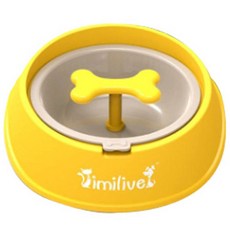 제제펫 컬러뼈다귀 애견식기 S, 옐로 ( Y373PDDD002), 1개