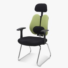 체어포커스 스쿨 듀얼 요추 헤더형 패브릭 의자 CW-FM, 그린