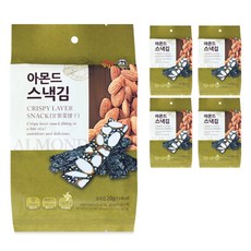 오물조물얌얌 아몬드 스낵김, 5개입, 20g