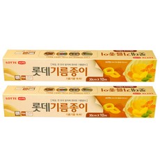 롯데 기름종이 롤형, 10m, 1개, 2개