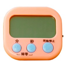 인터팝 조리용 주방 타이머, 핑크, 1개