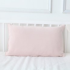 BEAUTE HOUSE 純紗布幼兒枕頭套+枕芯, 寶寶粉