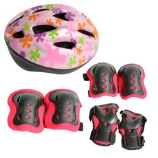 로드웨이 아동 헬멧 핑크 + 보호대세트 KIDS 302, 1세트
