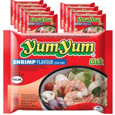 염염 똠양 쉬림프 플레이버 라면 70g, 10개