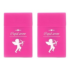 TICHk 담배케이스, 2개, 핫핑크큐피트