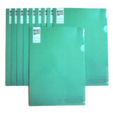 misoro 資料夾 220 x 310 mm, 薄荷綠, 10個