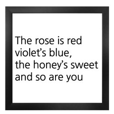 GGOOMIM 英文字圖案裝飾掛畫, 黑色