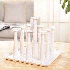 인터팝 사각 컵 건조대, 화이트, 1개