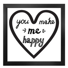 GGOOMIM 英文字圖案裝飾掛畫, 黑色