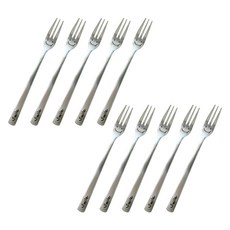 ssueim 微笑圖案甜點叉, 混色, 10片