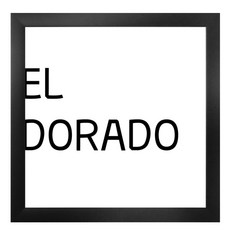 GGOOMIM 英文字圖案裝飾掛畫, 黑色