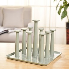 인터팝 사각 컵 건조대, 그린, 1개