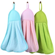 Noland 기본형 고리수건, 핑크, 그린, 블루, 1세트