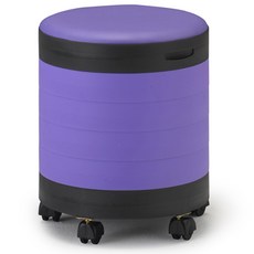 6層儲物椅滾輪式, 紫色的