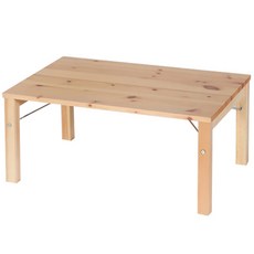 마켓비 PEOPLE 접이식 소나무 원목 다용도 커피테이블, 혼합 색상