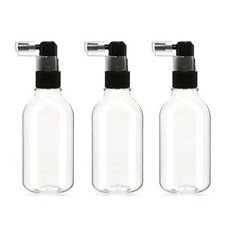 透明噴霧瓶 ARB200 + 瓶蓋, 透明 + 黑色, 3套