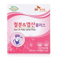 SK케미칼 철분 & 엽산 플러스, 60정, 1개
