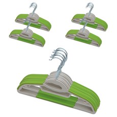 까사마루 논슬립 키즈 옷걸이, 그린, 50개입