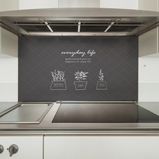 Integrity廚房藝術板 草本花園 灰色+白色, 1個