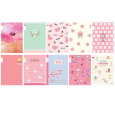 아이비스 8000 초등 3-6 노트 여아용 10p, 랜덤 발송, 6개입