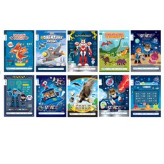 아이비스 8000 초등 1-2 노트 남아용 10p, 혼합 색상, 1개입