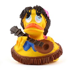 LANCO 알로하덕 라텍스 강아지 장난감, 혼합 색상, 1개