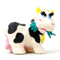 LANCO 무우무우 라텍스 강아지 장난감, 혼합 색상, 1개