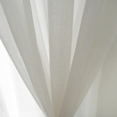 Maison Textile Dreamer透光窗簾 長窗簾 扣環型, 象牙