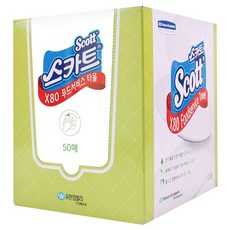 Scott 可麗舒 營業用擦拭巾 50張, 50個, 1個