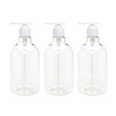 Glassdomae DN750 透明容器 + 按壓頭, 206白色, 3個