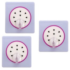 더자카 심플칼라 과일 잡화걸이, D (Y217LSHA023), 3개입