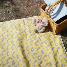 MAISONTEXTILE 狐風野餐墊, 黃色的