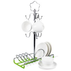 카펠라 북유럽풍 럭셔리 찻잔걸이세트, 별 (그린), 1세트