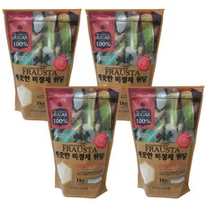 프라우스타 깨끗한 비정제 원당, 1kg, 4개입