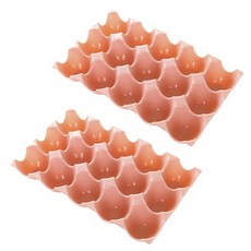 블럭마트 15구 럭셔리 에그케이스, 핑크, 2개