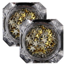 이코디 스타 5mm 네일스톤, 골드, 2개입