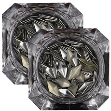 다이아 8mm 네일스톤, 실버, 2개