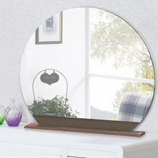 木質底座半圓形桌鏡 HUG15769, 文格