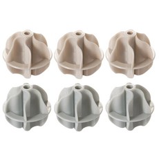 葉片式洗衣球 米色 3入+灰色 3入, 1套