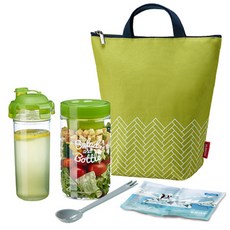 KOMAX 沙拉午餐餐具組, 黃綠色, 1套